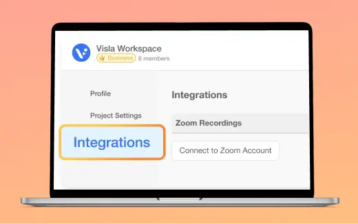 Visla and Zoom integration for automated video recording and processing.